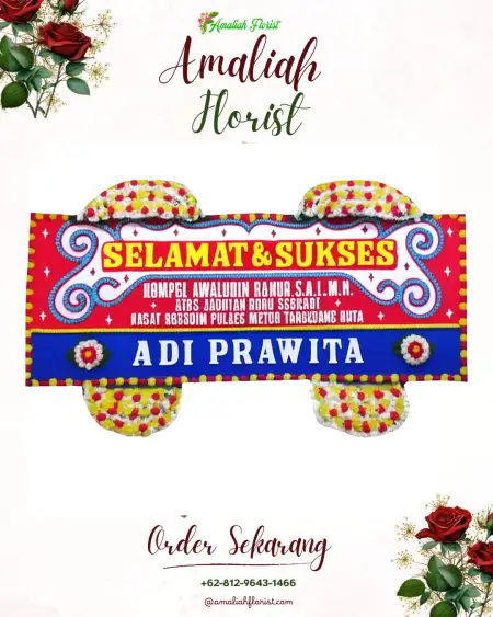 Papan Bunga Ucapan Selamat Sako