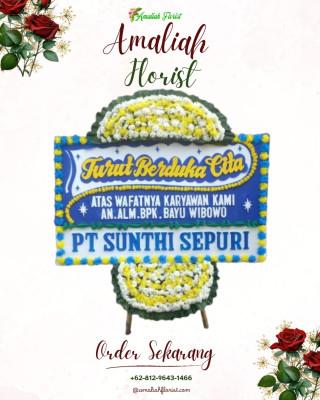 Papan Bunga Duka di Sako