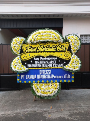 Papan Bunga Duka di Sako