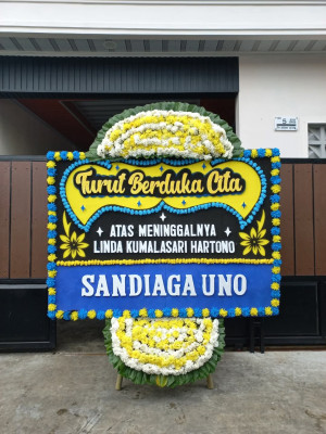 Papan Bunga Duka di Sako